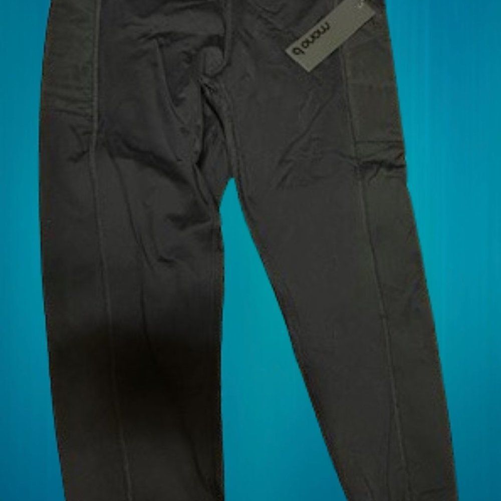 Mono B Ribbed & Cuffed Overlay Pocket Leggings 4060 XL NWT Boutique